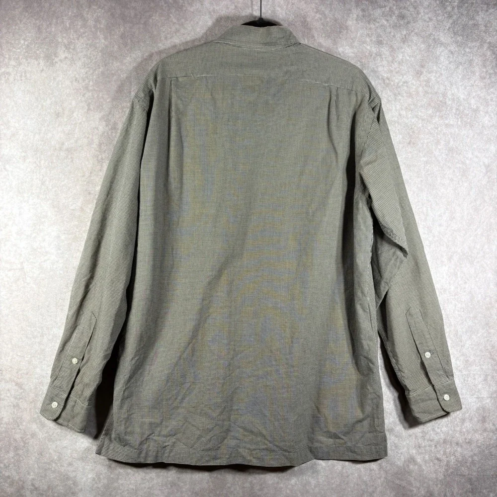 Polo Ralph Lauren Button Down Shirt Men M Brown Hulton Check Long Sleeve Cotton